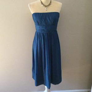 J. Crew Juliet Strapless 100% Silk Chiffon Dress